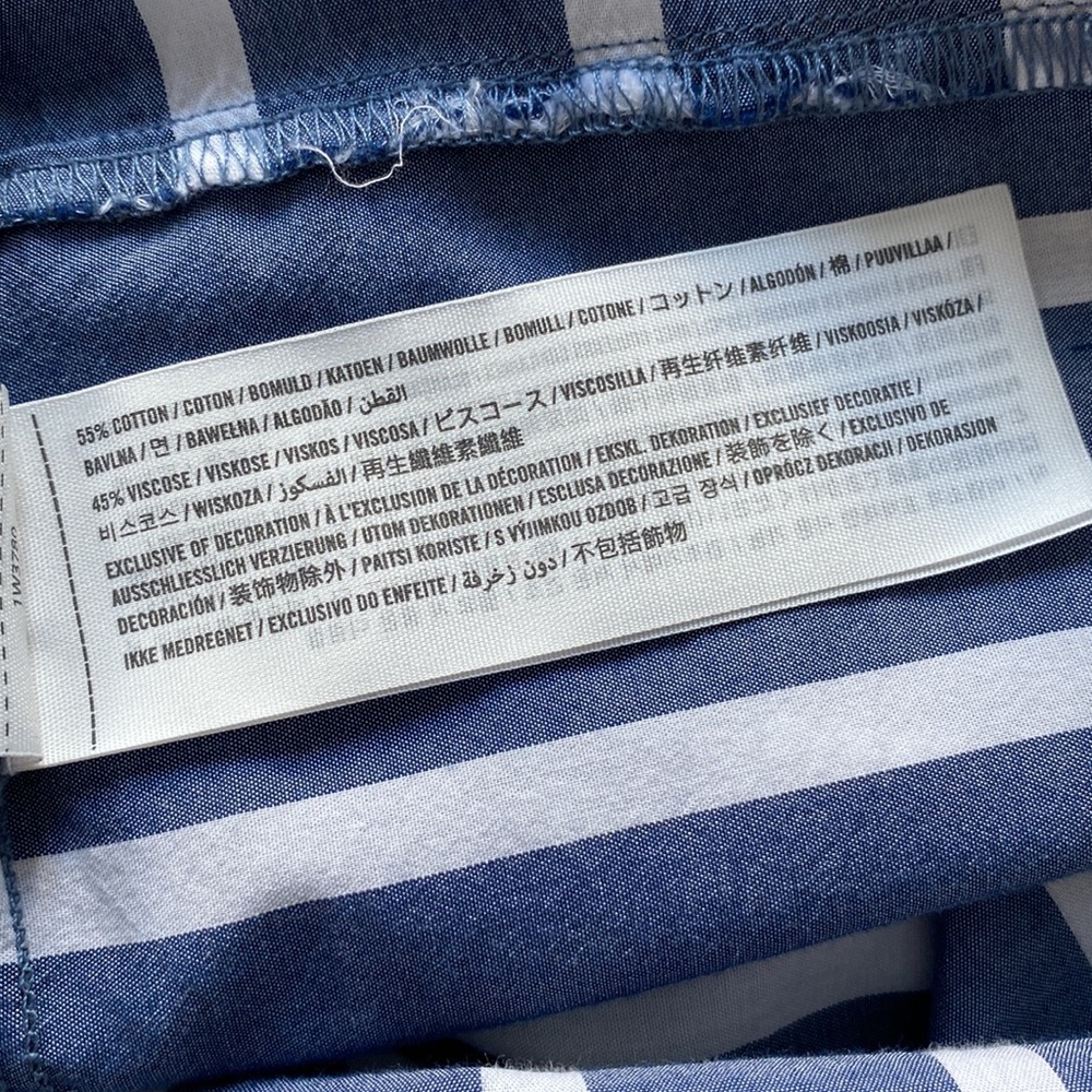 A&F Chambray Stripped Blouse - Picture 13 of 14